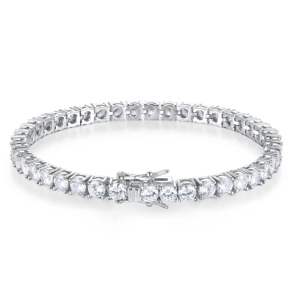 Pulseira Prata Esterlina 925 Clássica 2-6mm com Certificado GRA