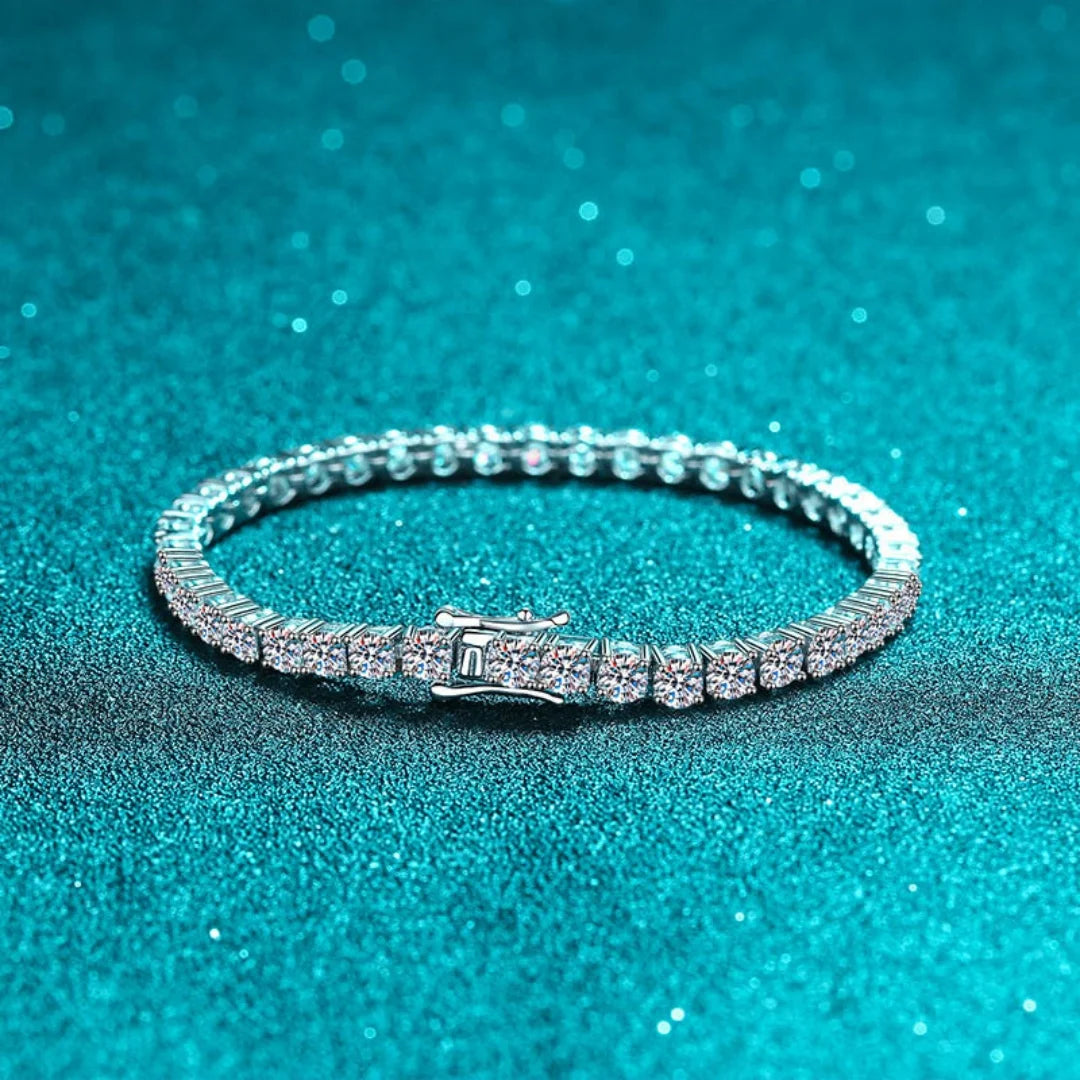 Pulseira Prata Esterlina 925 Clássica 2-6mm com Certificado GRA