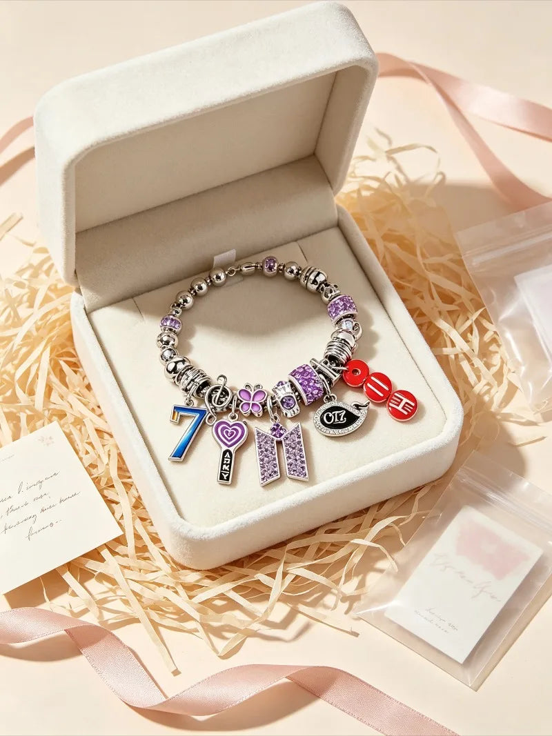 Pulseira de Berloque BTS 💜