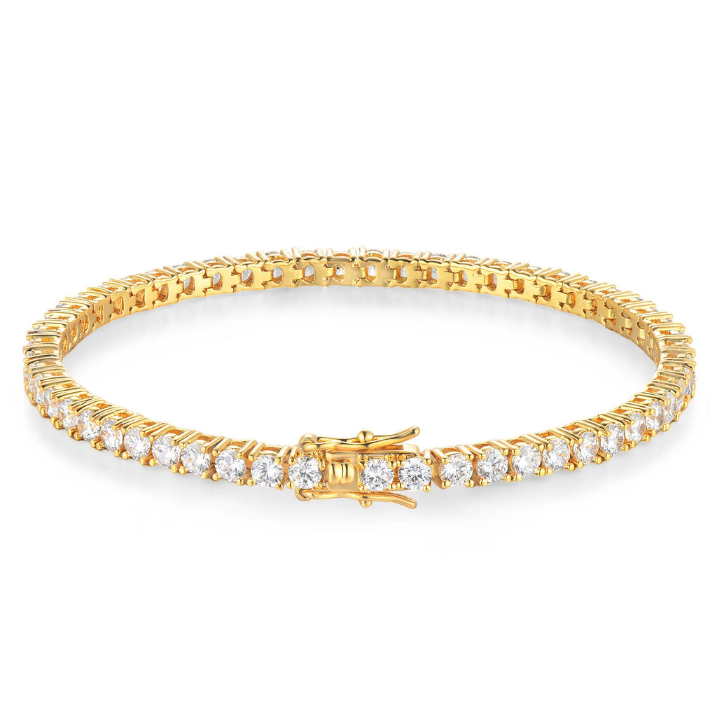Pulseira Prata Esterlina 925 Clássica 2-6mm com Certificado GRA